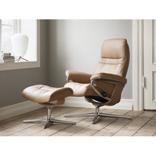 FAUTEUIL SUNRISE  STRESSLESS AVEC REPOSE PIED CROSS