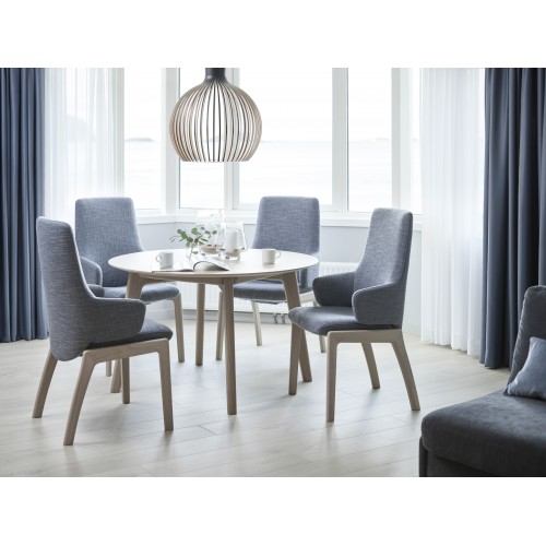 CHAISE STRESSLESS DOSSIER HAUT AVEC ACCOUDOIRS (tissus)