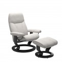 Stressless CONSUL (tissus) piètement Classic bois avec son repose pieds